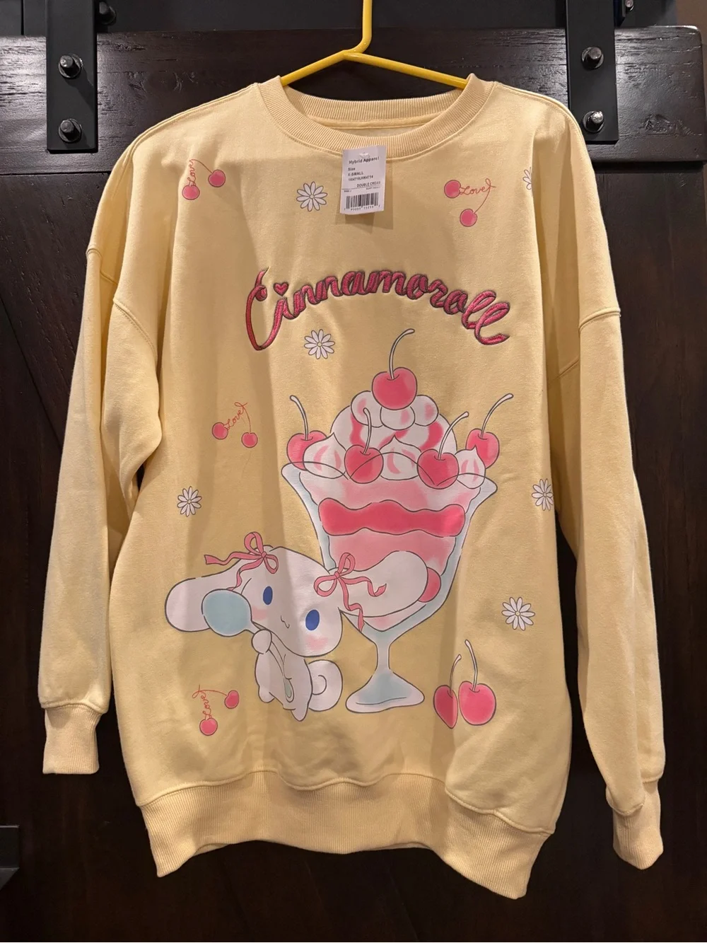 Hybrid Apparel Yellow Cinnamoroll Cherry Parfait Crewneck - Picture 6 of 6